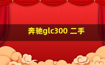 奔驰glc300 二手